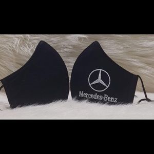 2 Pack Mercedes Benz Adult Adjustable Face Masks